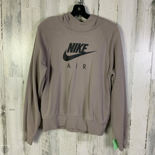 Sweatshirt Hoodie By Nike Apparel In Mauve, Size: M