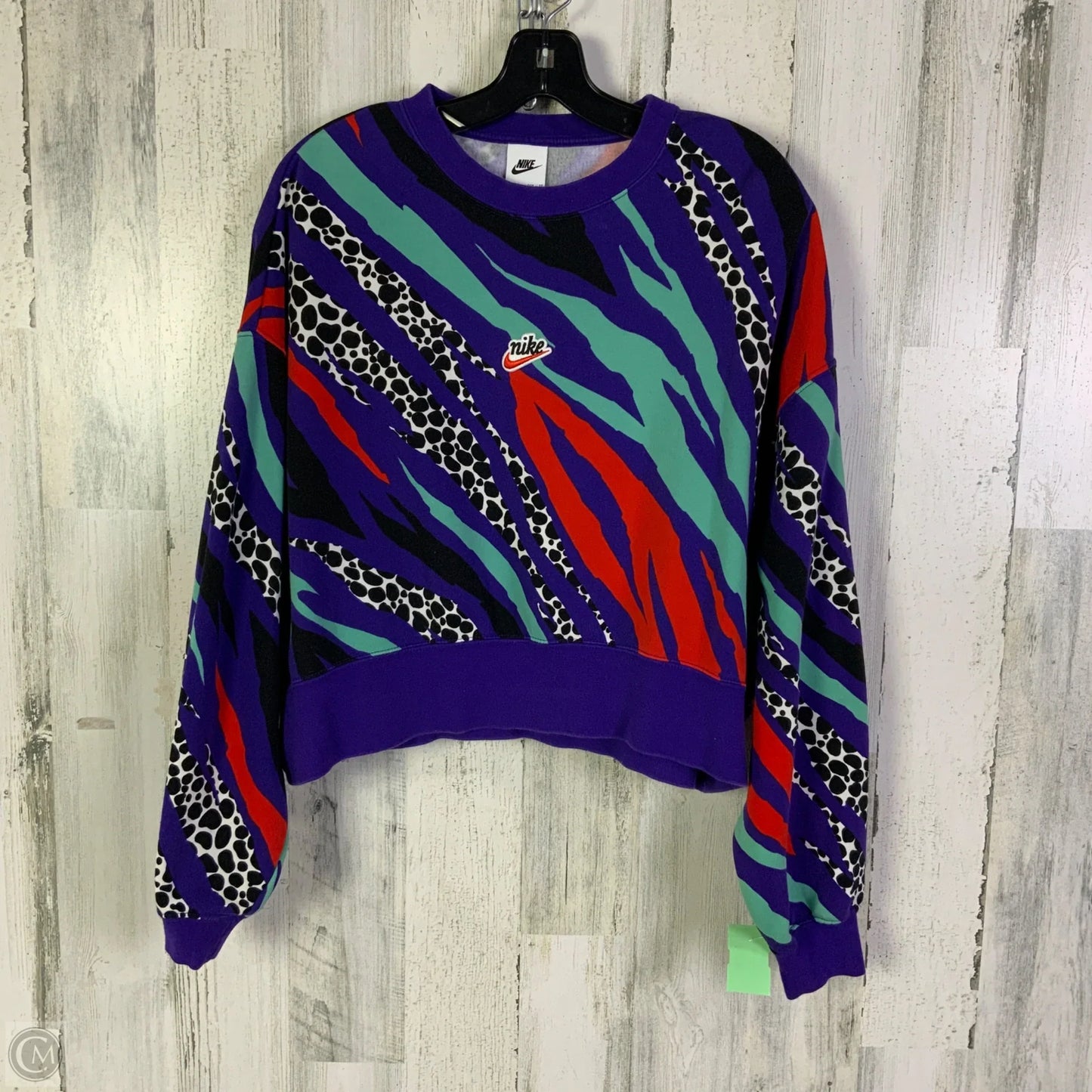 Sweatshirt Crewneck By Nike Apparel In Purple, Size: Xs