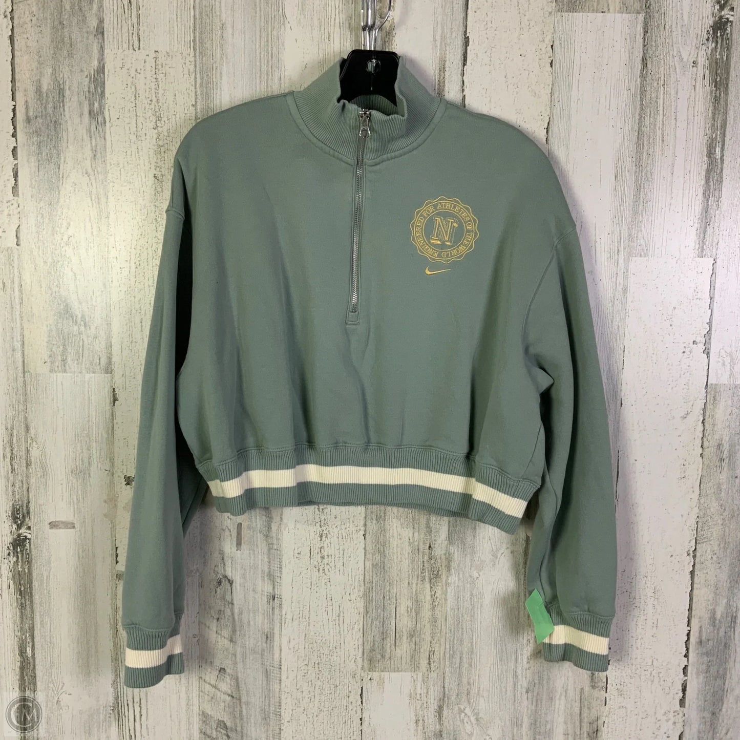 Sweatshirt Collar By Nike Apparel In Blue, Size: S