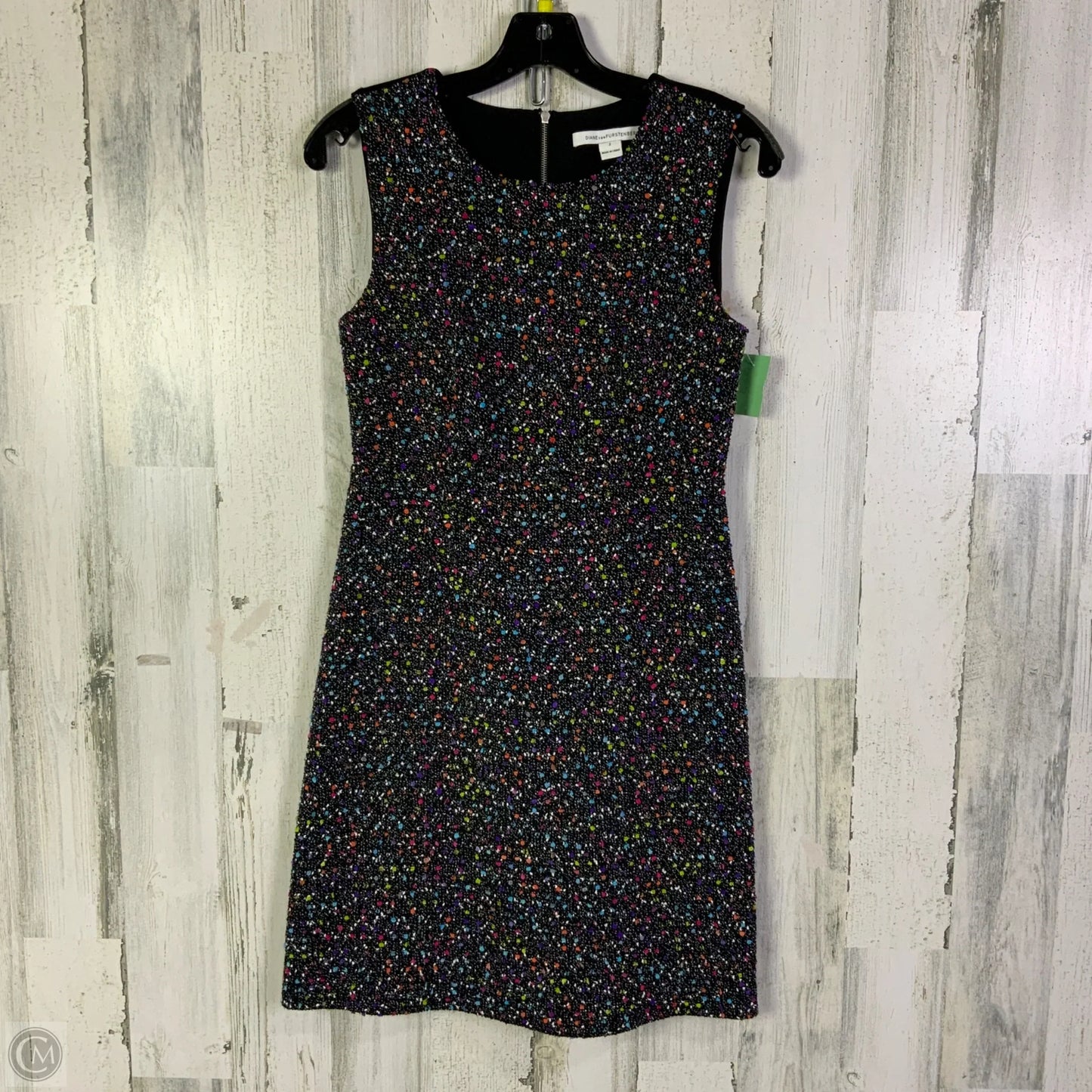 Dress Designer By Diane Von Furstenberg In Black, Size: Xs