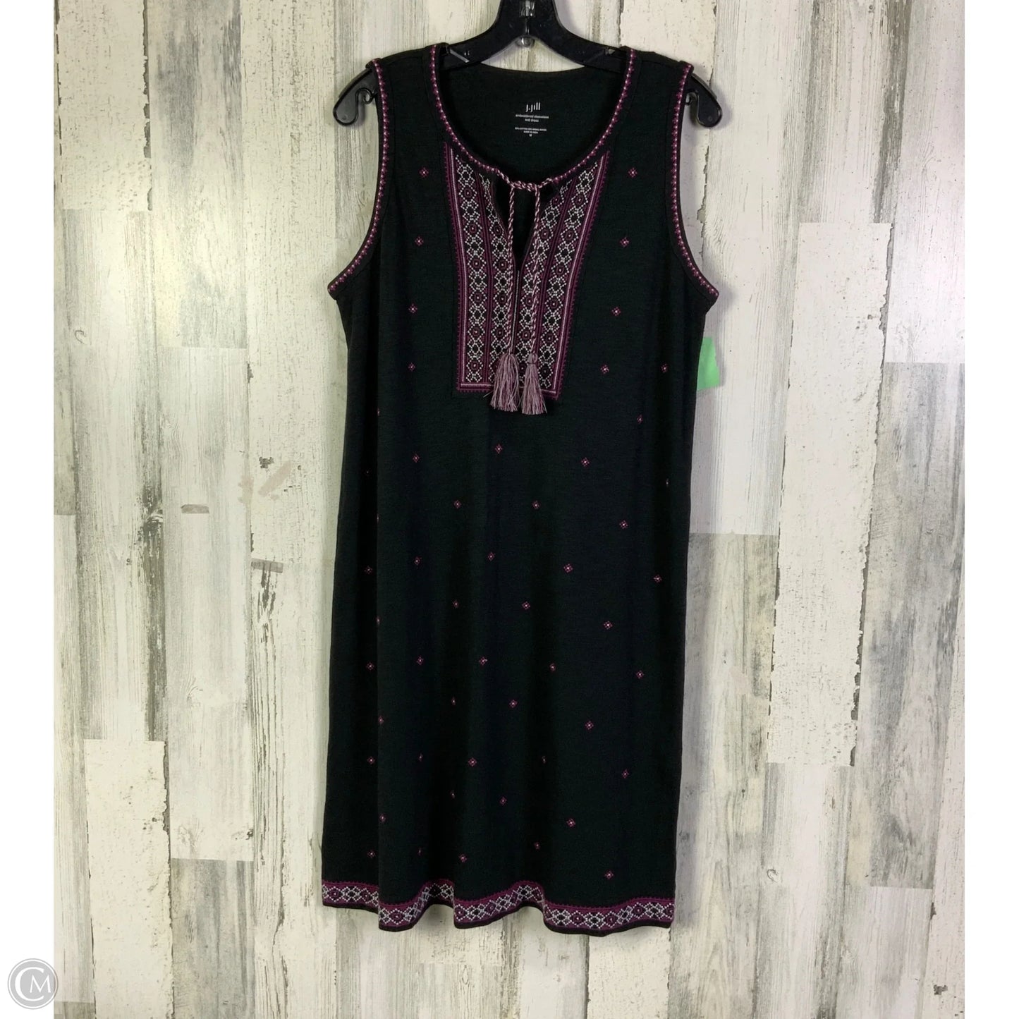 Dress Casual Short By J. Jill In Black & Pink, Size: M