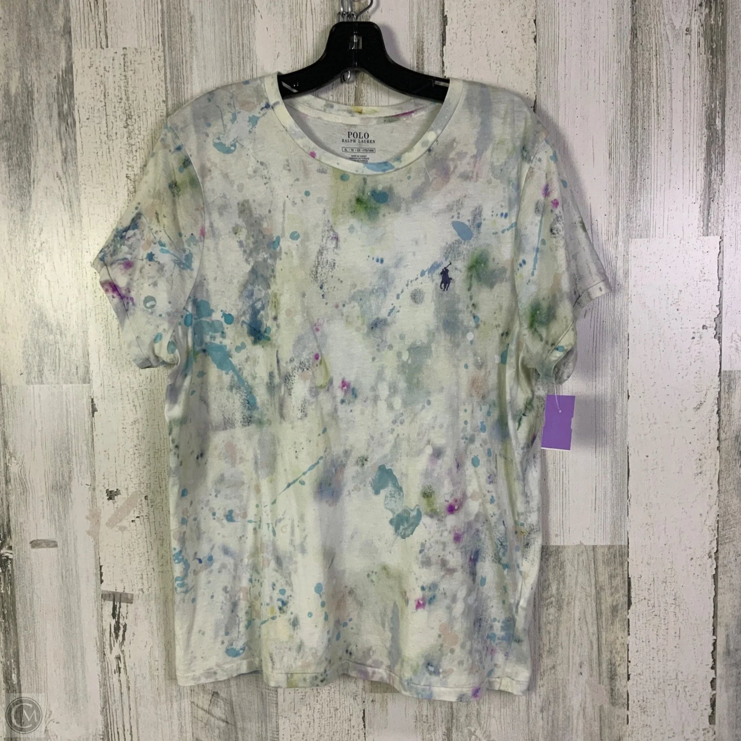 Top Short Sleeve By Polo Ralph Lauren In White, Size: Xl