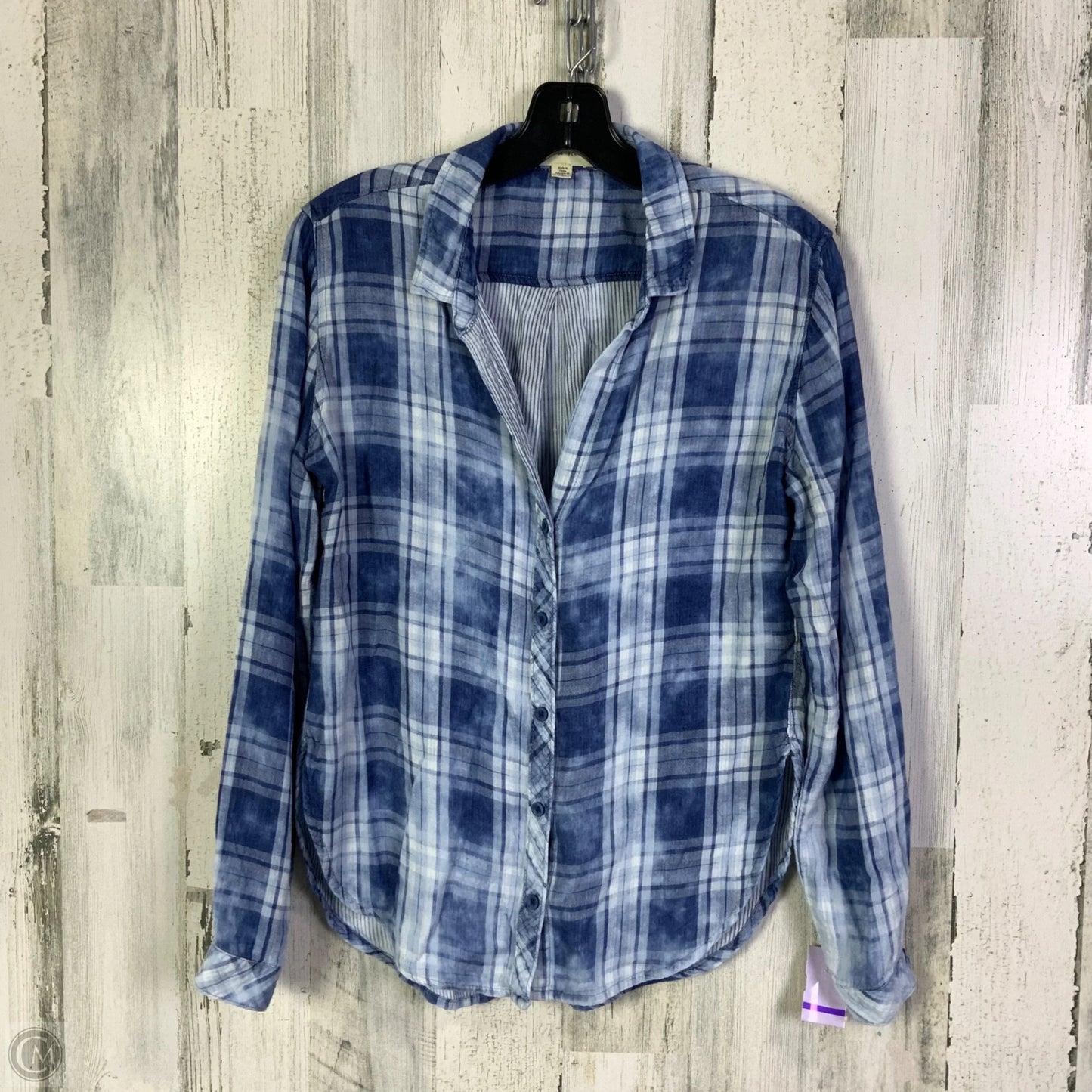 Top Long Sleeve By Cloth & Stone In Blue, Size: S