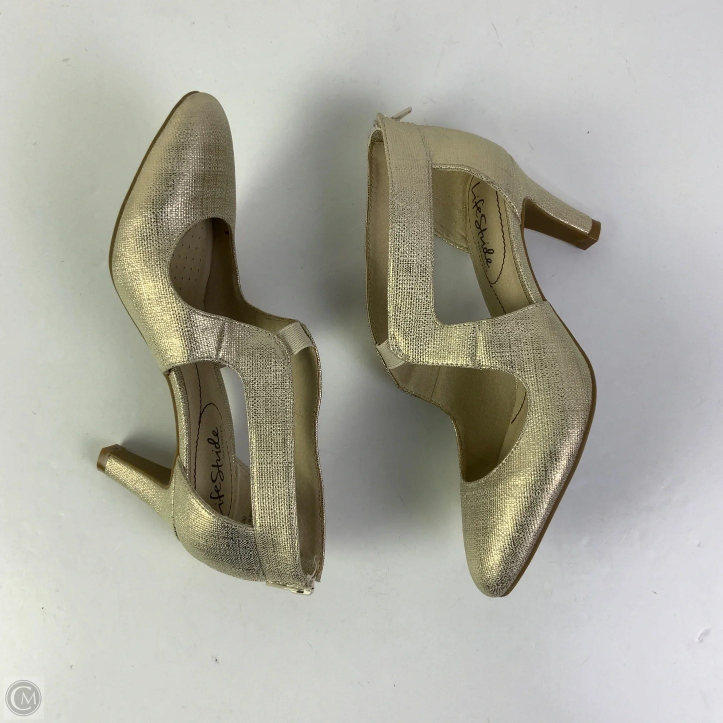 Shoes Heels Stiletto By Life Stride In Gold, Size: 6.5