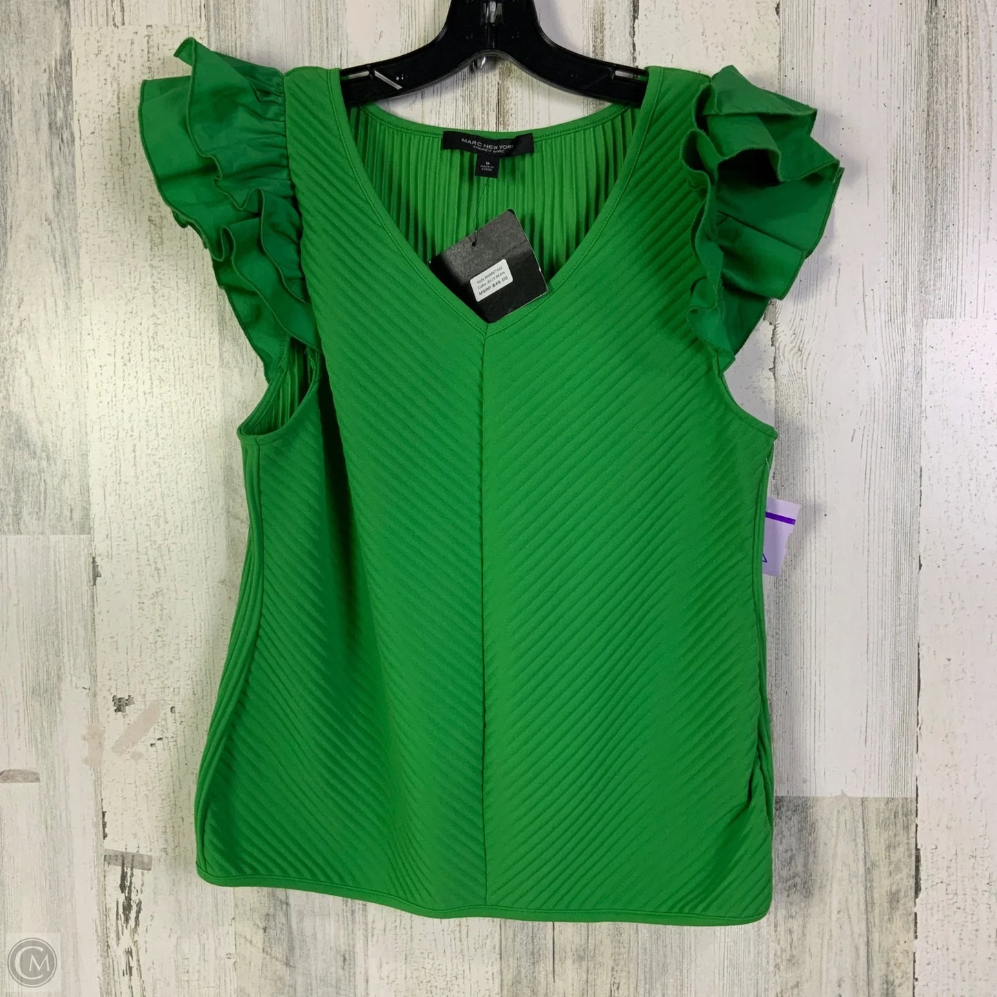 Top Short Sleeve By Marc New York In Green, Size: M