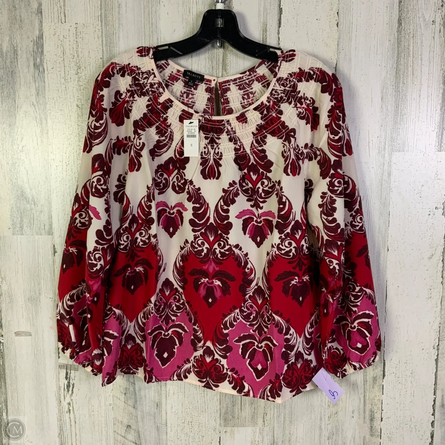 Top 3/4 Sleeve By Talbots In Pink, Size: S