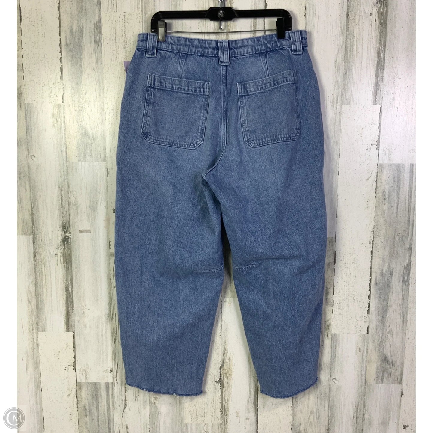 Jeans Wide Leg By Free Assembly In Blue Denim, Size: 14