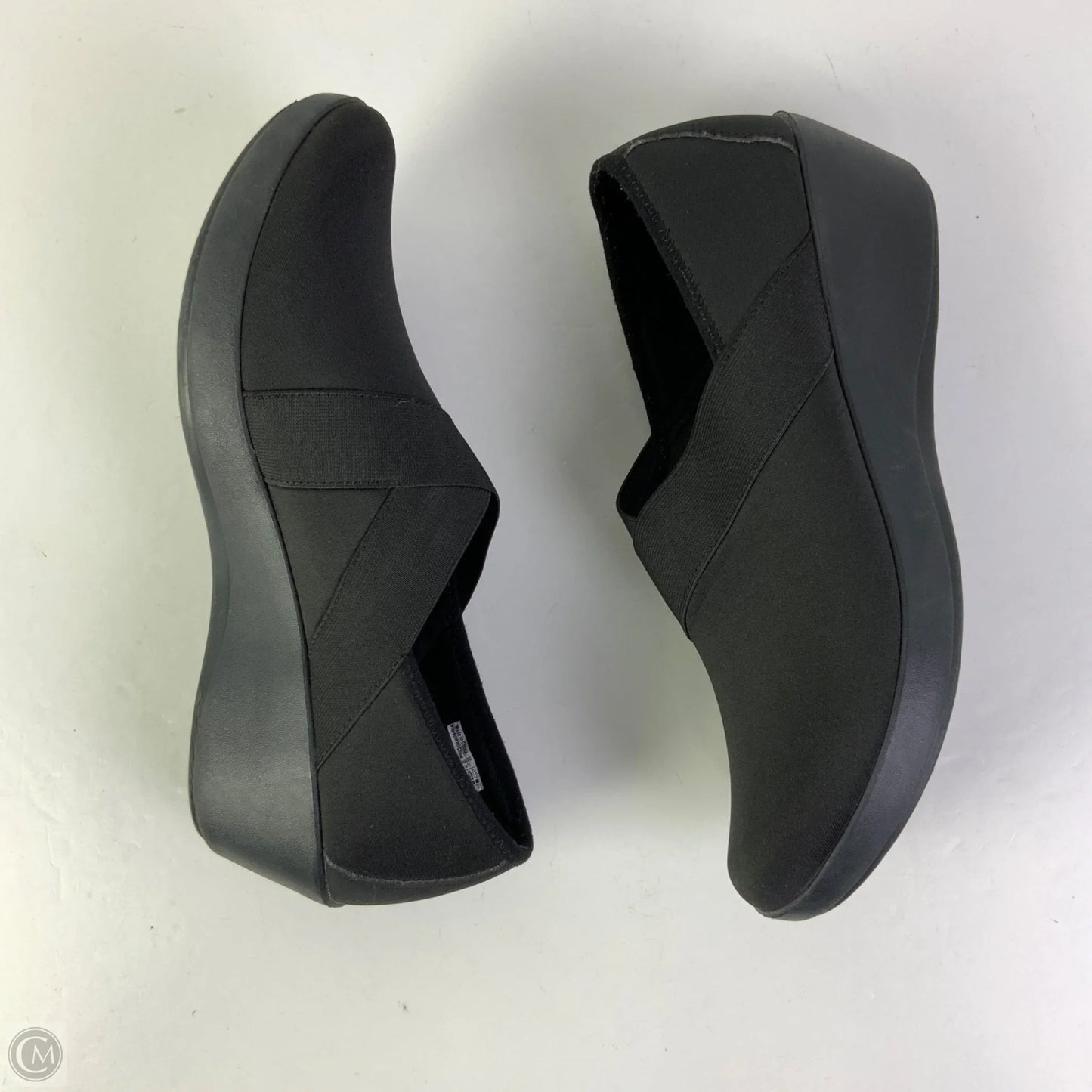 Shoes Heels Wedge By Crocs In Black, Size: 11