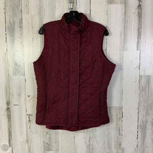Vest Puffer & Quilted By Magellan In Maroon, Size: L