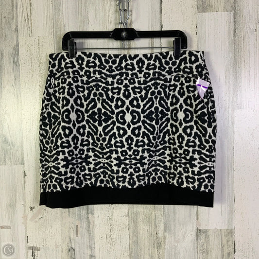 Skort By Attyre In Black & White, Size: 14