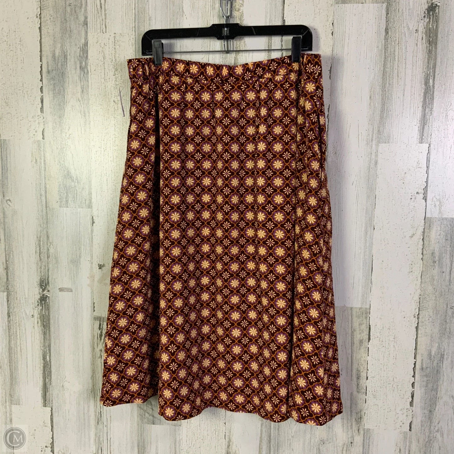 Skirt Midi By Draper James In Brown, Size: 16