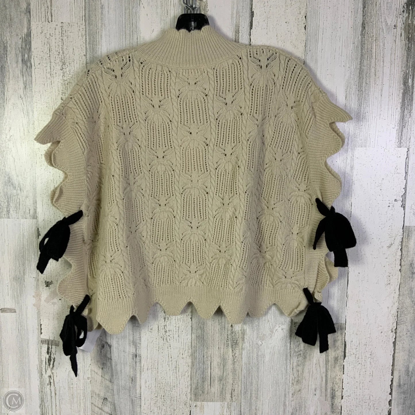 Sweater Short Sleeve By Anniewear In Cream, Size: M