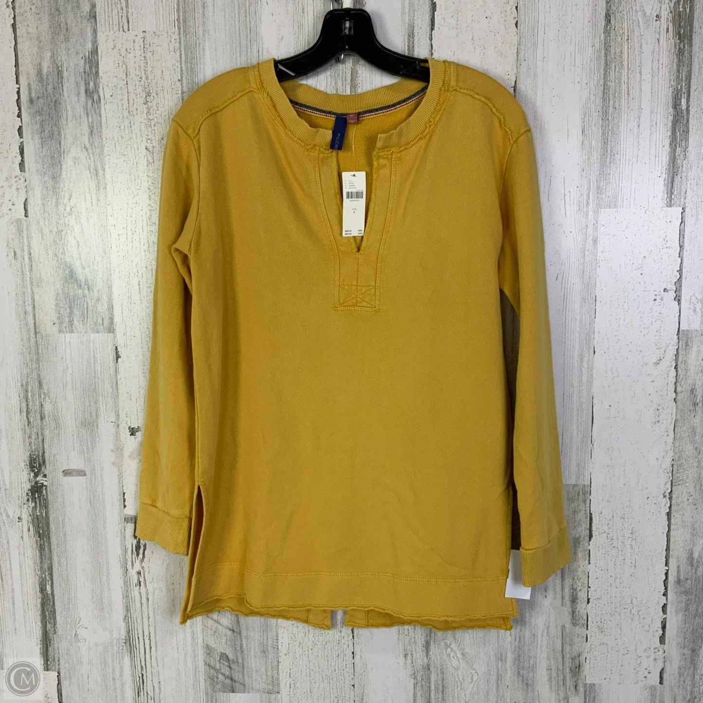 Sweatshirt Crewneck By Pilcro In Yellow, Size: S