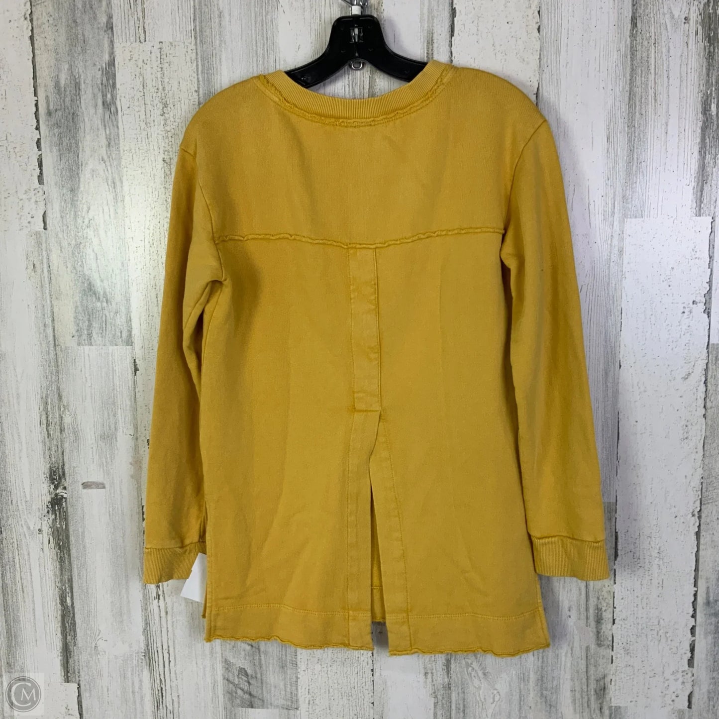 Sweatshirt Crewneck By Pilcro In Yellow, Size: S