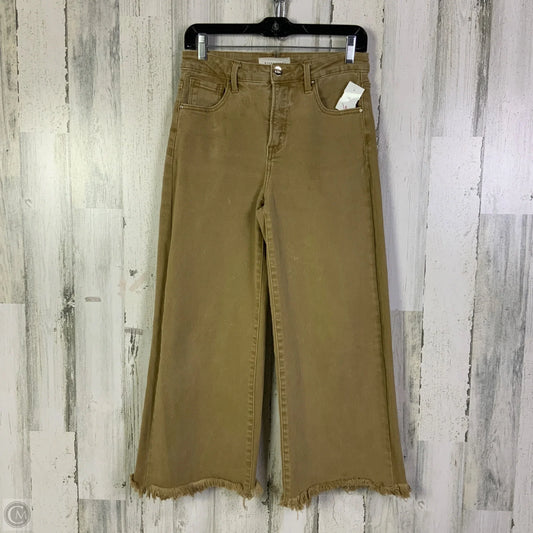 Jeans Wide Leg By Risen In Brown, Size: 4