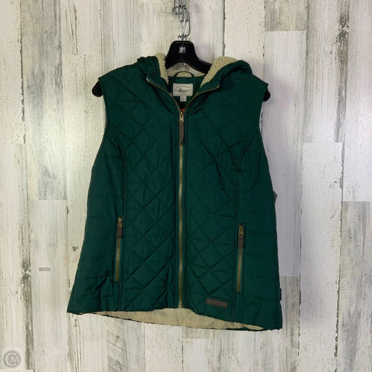 Vest Puffer & Quilted By Bass In Green, Size: L