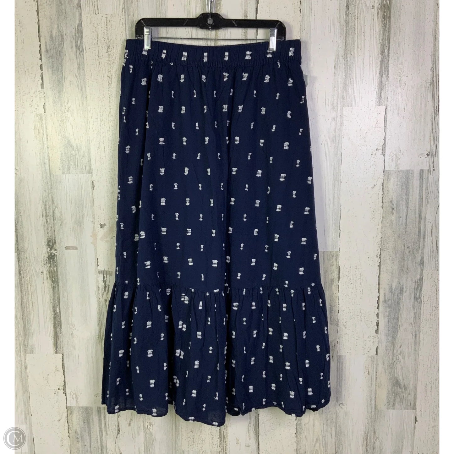 Skirt Midi By Loft In Navy, Size: 12