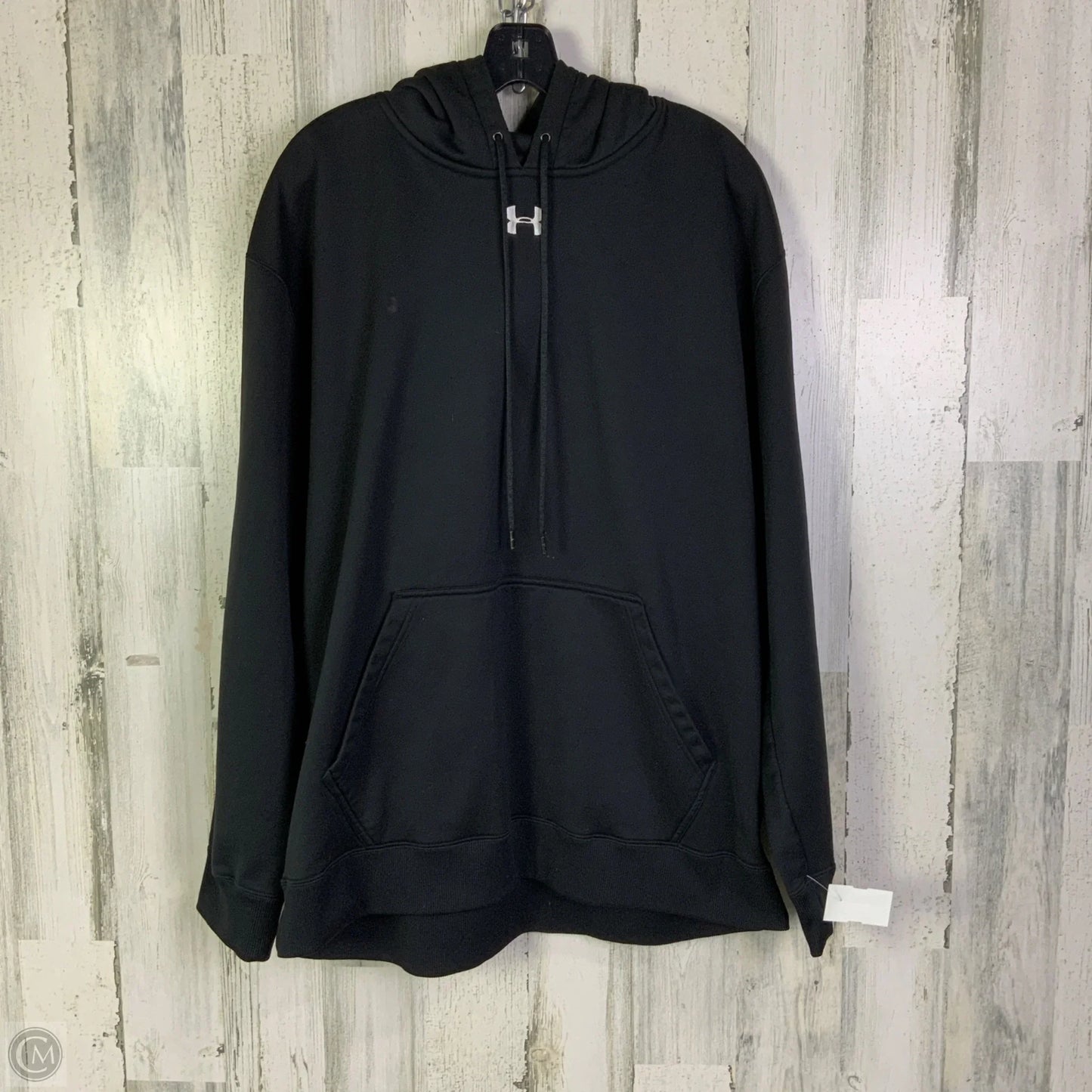 Athletic Sweatshirt Hoodie By Under Armour In Black, Size: Xxl