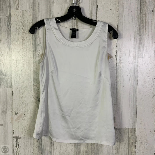 Top Sleeveless By Ann Taylor In White, Size: S