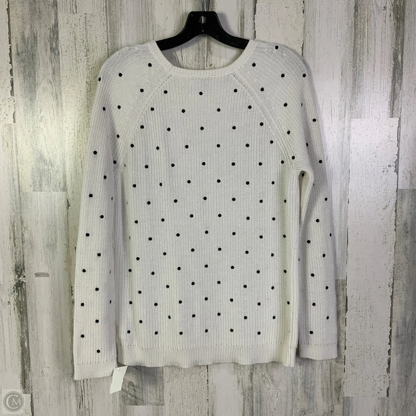 Sweater By Talbots In White, Size: M
