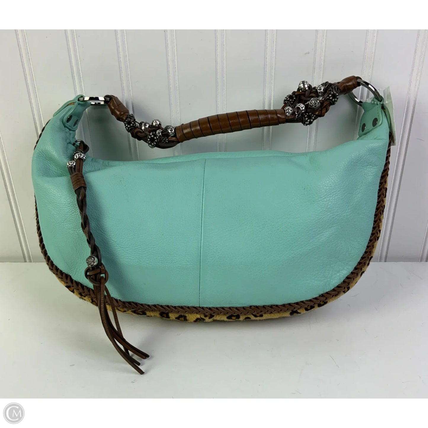 Handbag Leather By Clothes Mentor, Size: Medium