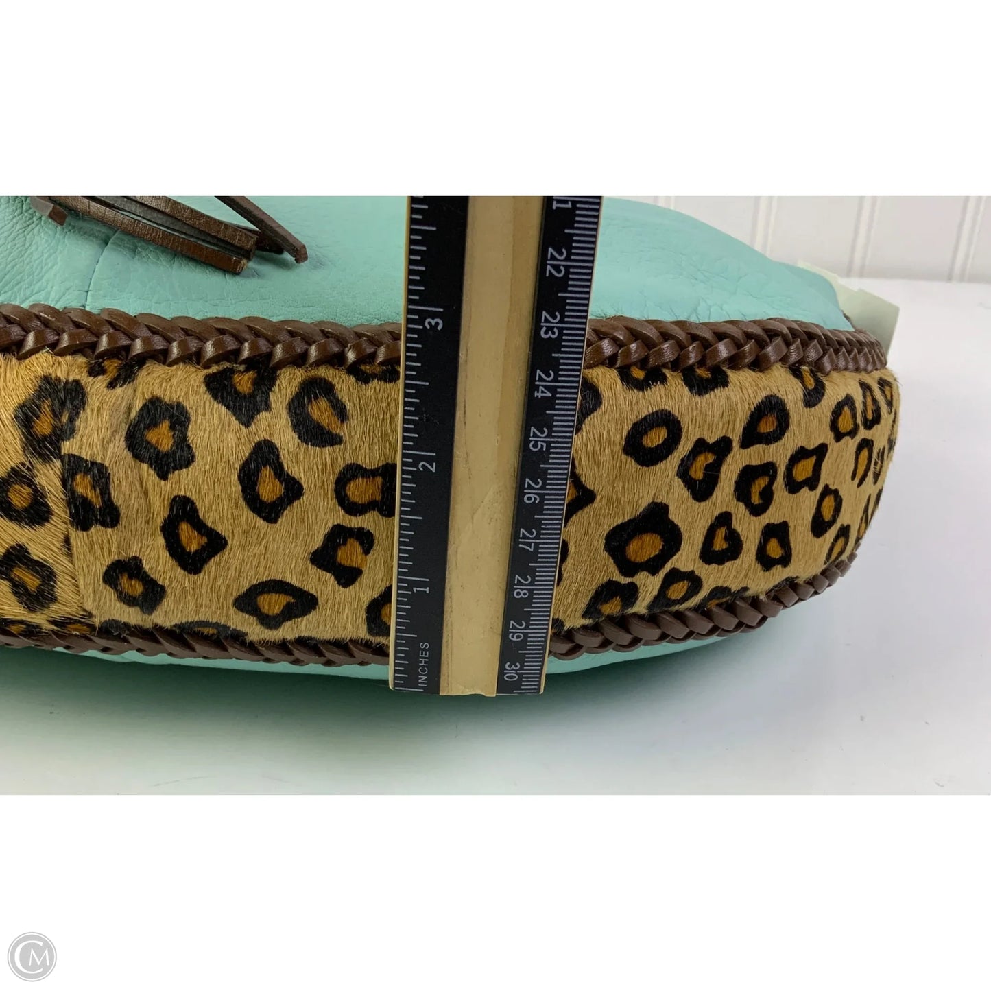 Handbag Leather By Clothes Mentor, Size: Medium