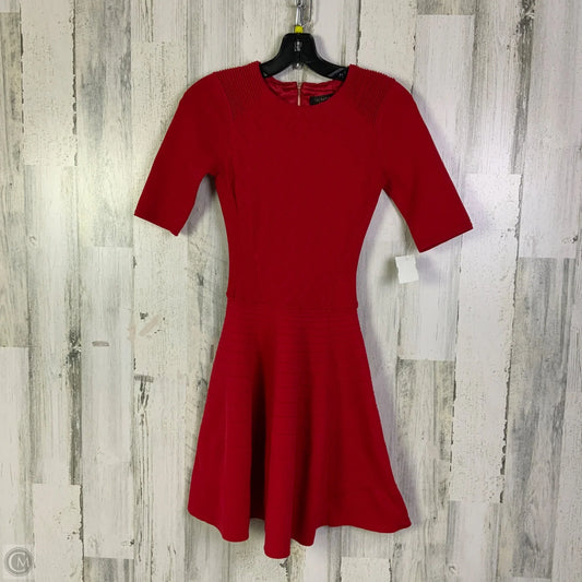 Dress Work By Ted Baker In Red, Size: Xs