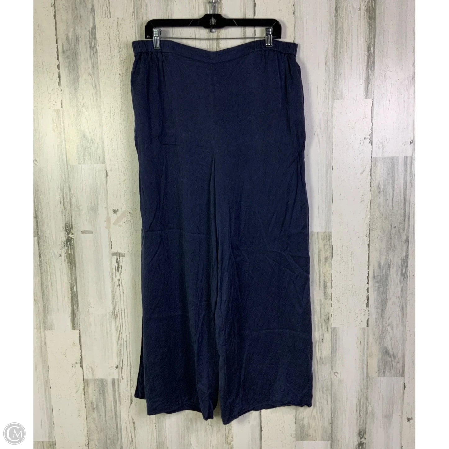Pants Wide Leg By Quince In Navy, Size: 16