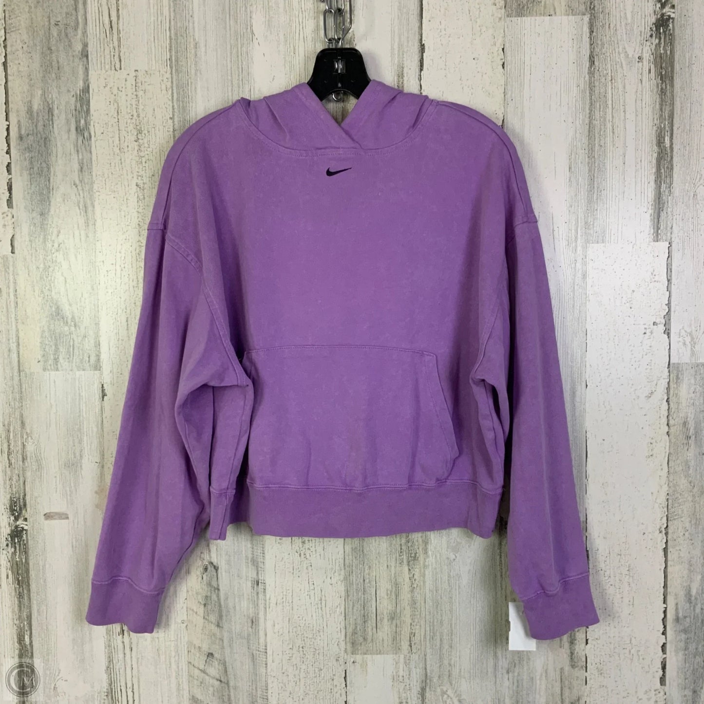 Sweatshirt Hoodie By Nike Apparel In Purple, Size: Xs