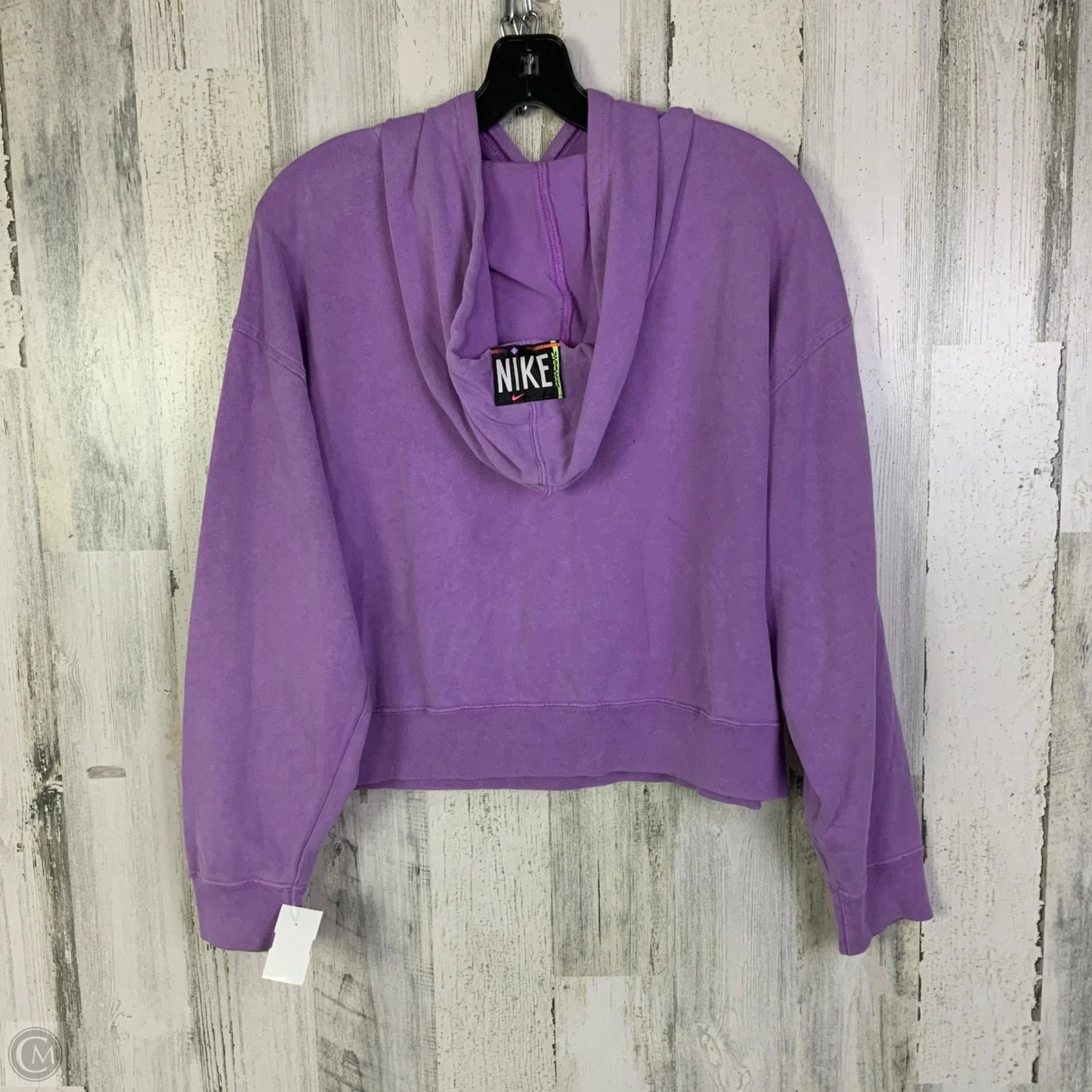 Sweatshirt Hoodie By Nike Apparel In Purple, Size: Xs