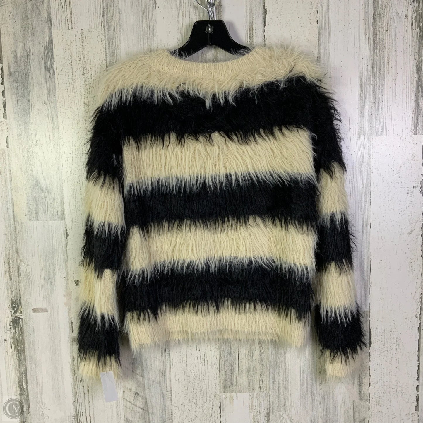 Sweater By Clothes Mentor In Black & Cream, Size: S