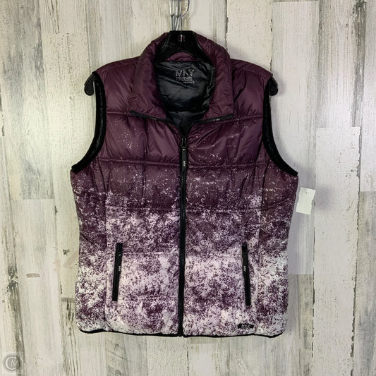 Vest Puffer & Quilted By Marc New York In Purple, Size: L