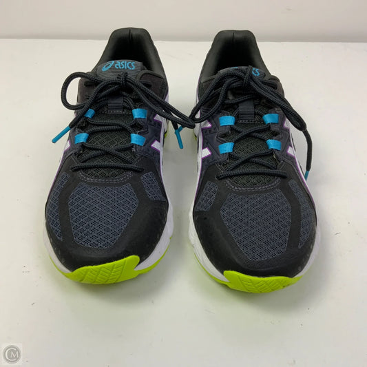 Shoes Athletic By Asics In Black & Purple, Size: 8.5