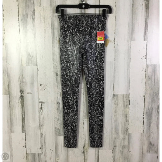 Athletic Leggings By Spanx In Snakeskin Print, Size: S