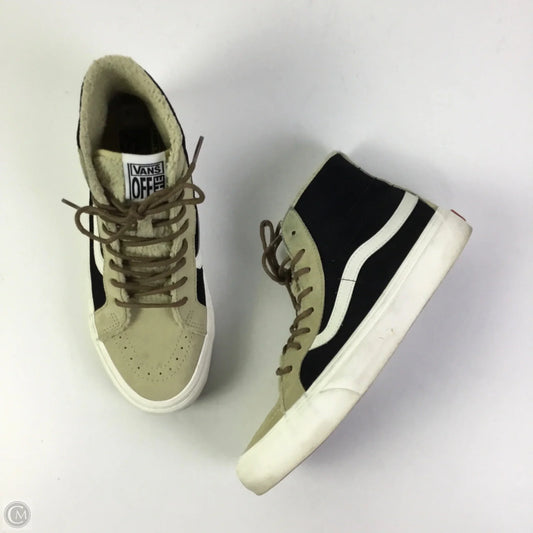 Shoes Sneakers By Vans In Black & Tan, Size: 9.5