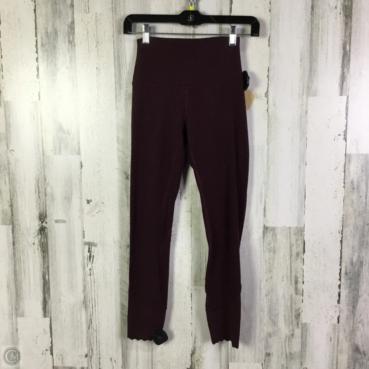 Athletic Leggings Capris By Lululemon In Maroon, Size: 4