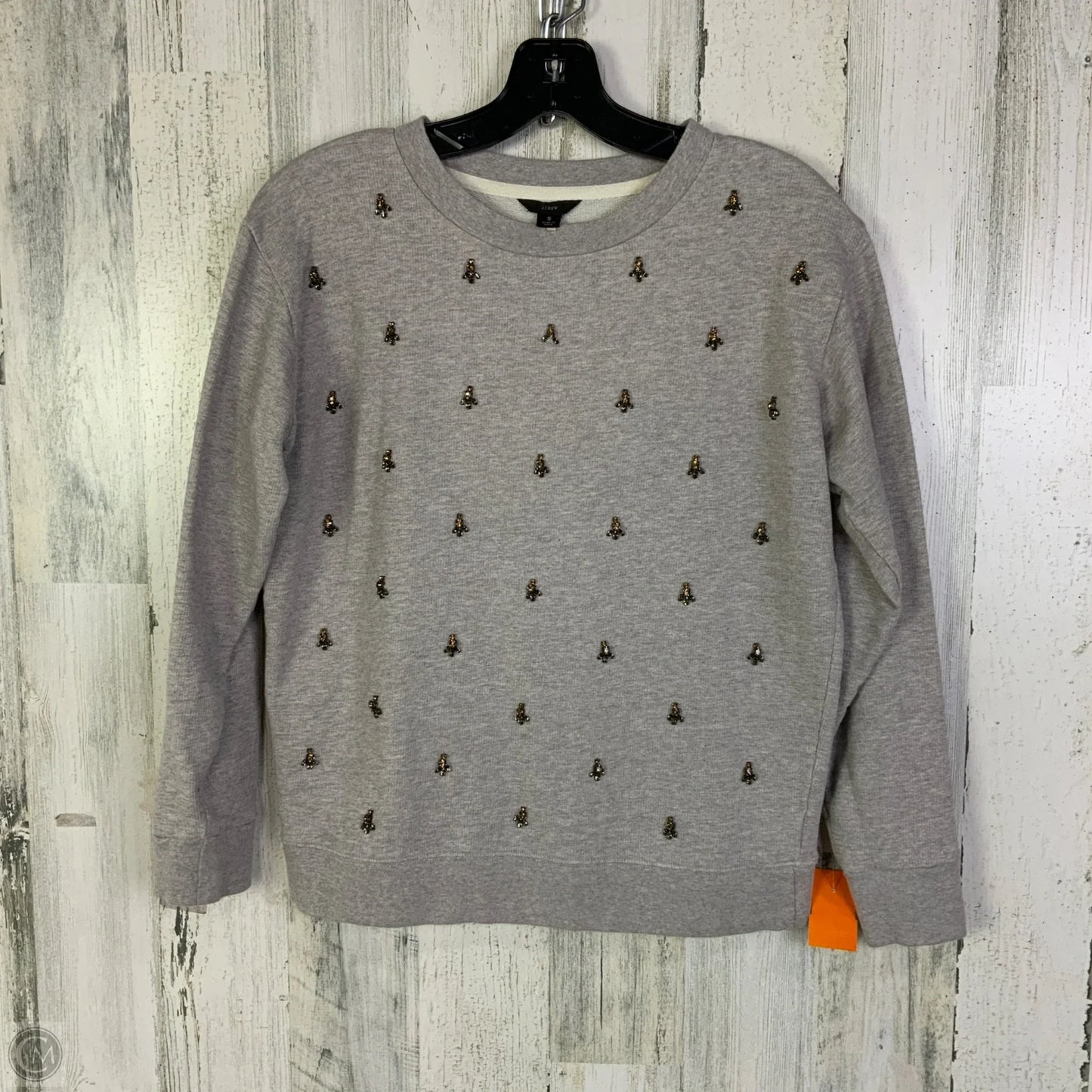 Sweatshirt Crewneck By J. Crew In Grey, Size: S
