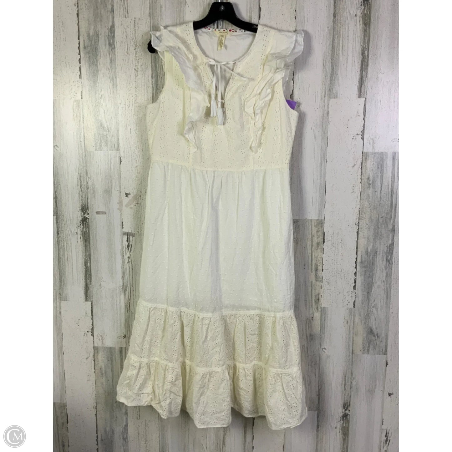 Dress Casual Midi By Matilda Jane In Cream, Size: L