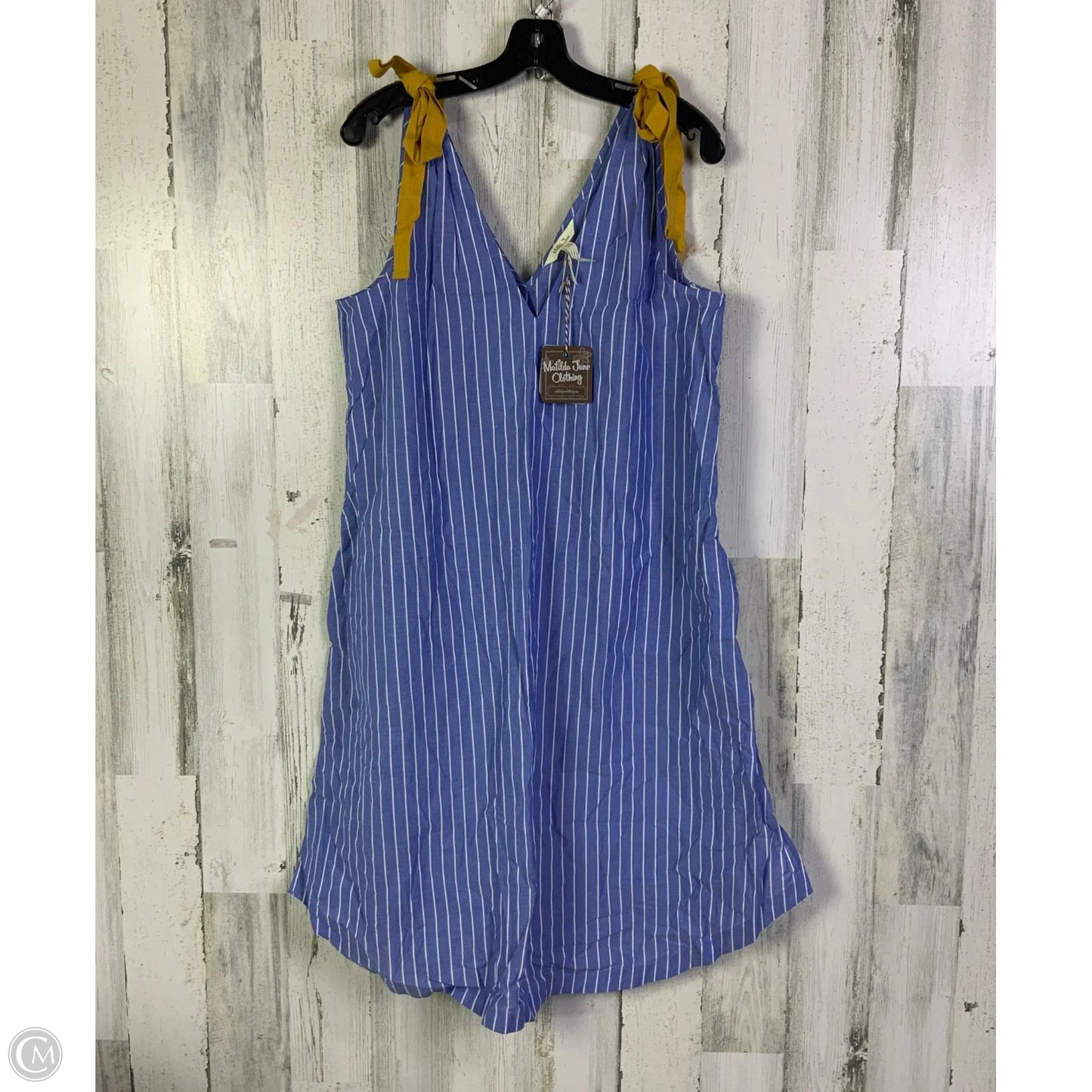 Dress Casual Short By Matilda Jane In Blue & White, Size: S