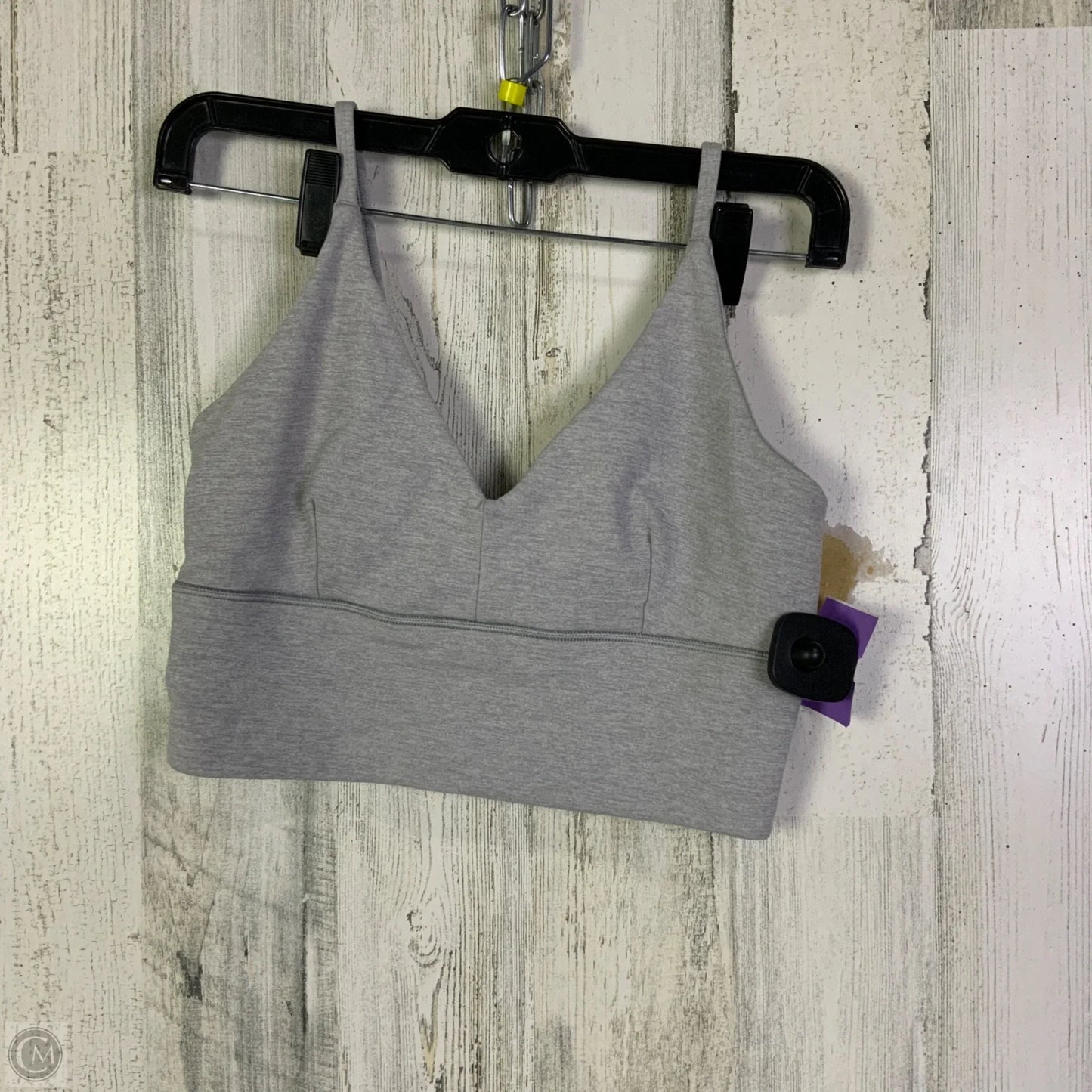 Athletic Bra By Lululemon In Grey, Size: M