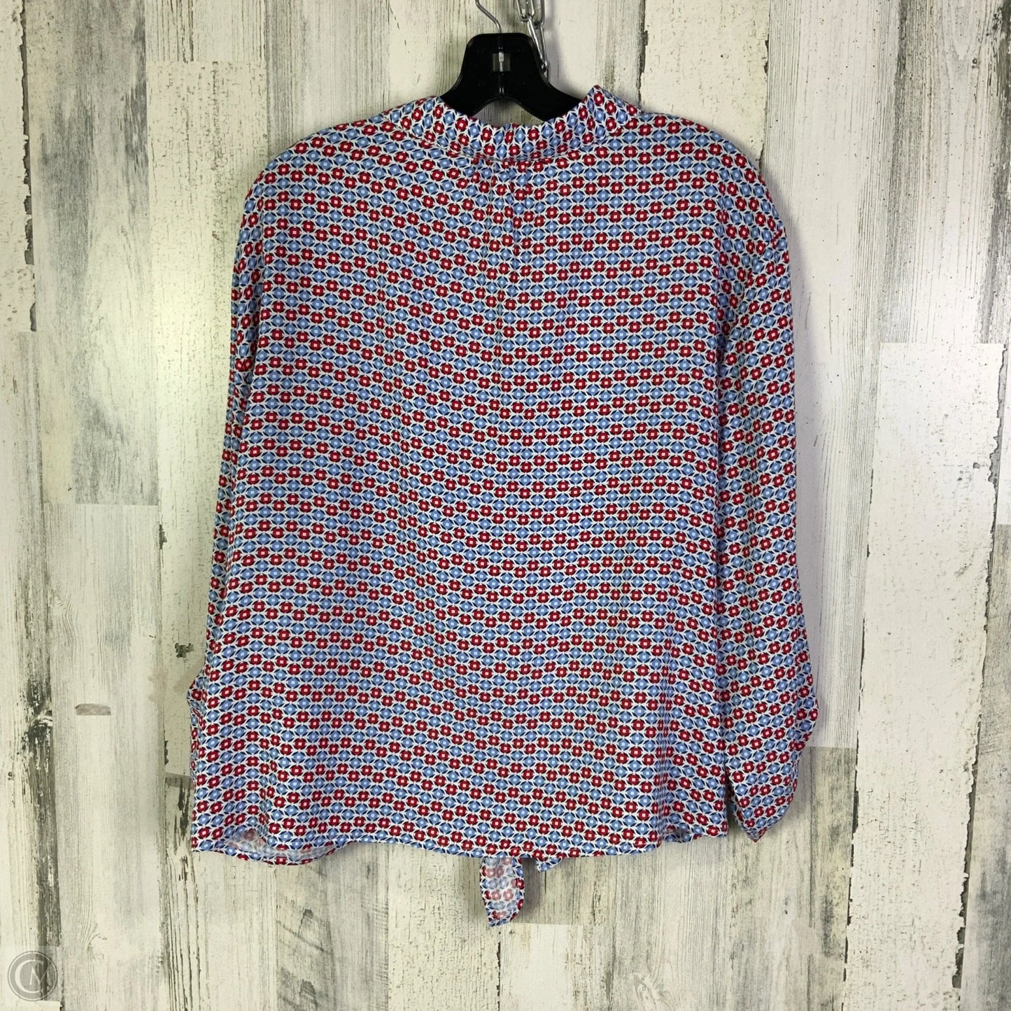 Top 3/4 Sleeve By Grand And Greene In Blue & Red & White, Size: Xl