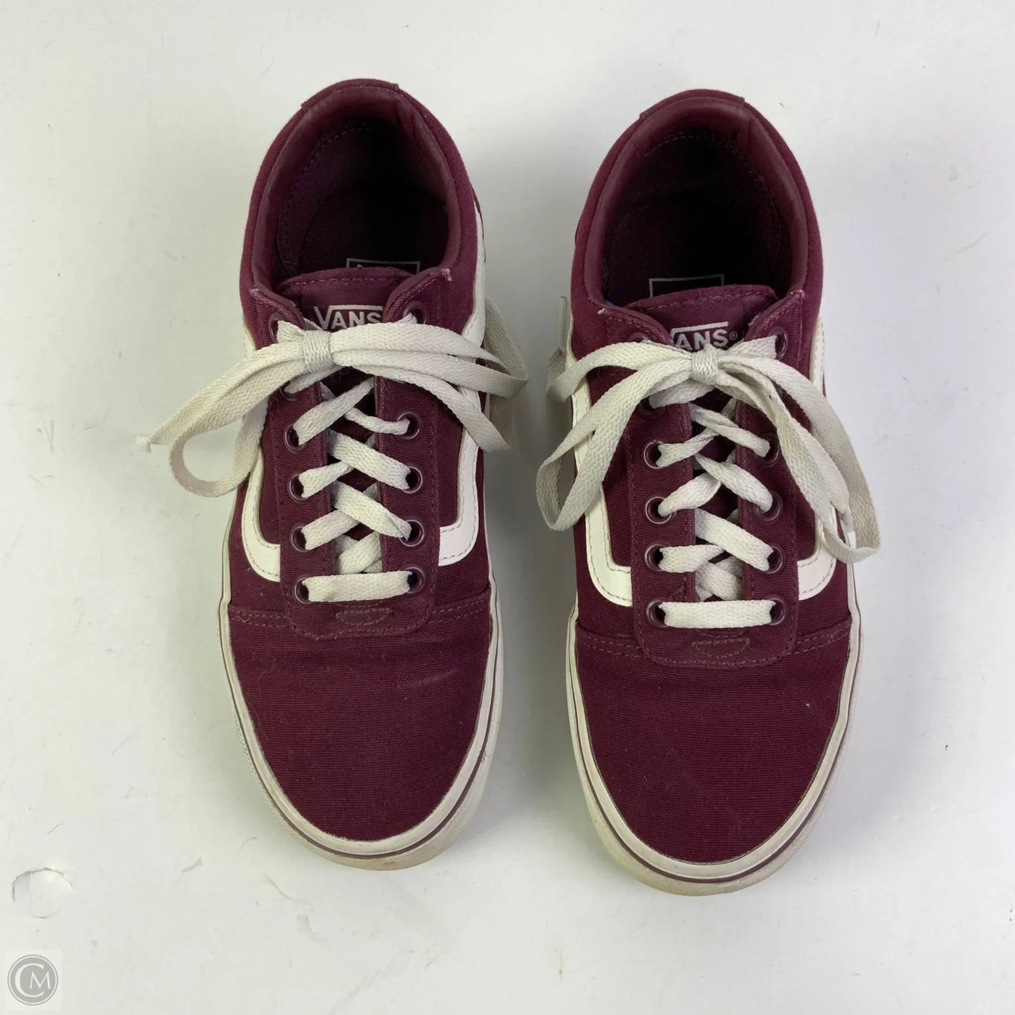 Shoes Sneakers By Vans In Maroon, Size: 5