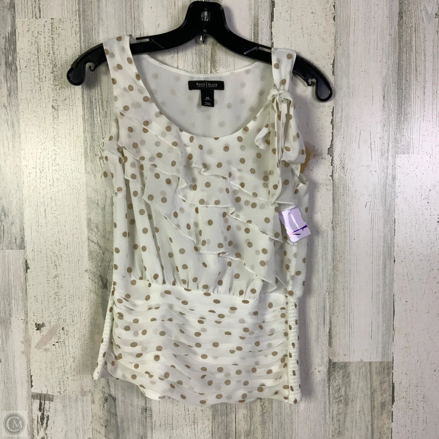 Blouse Sleeveless By White House Black Market In White, Size: Xs