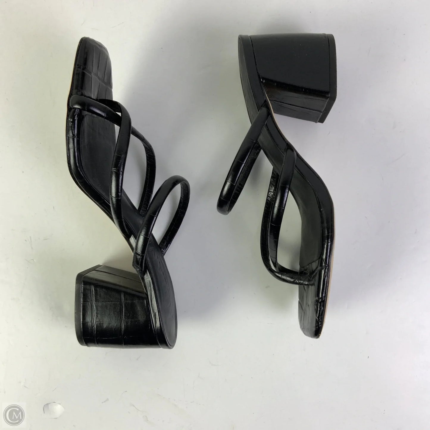 Sandals Heels Block By Antonio Melani In Black, Size: 8.5