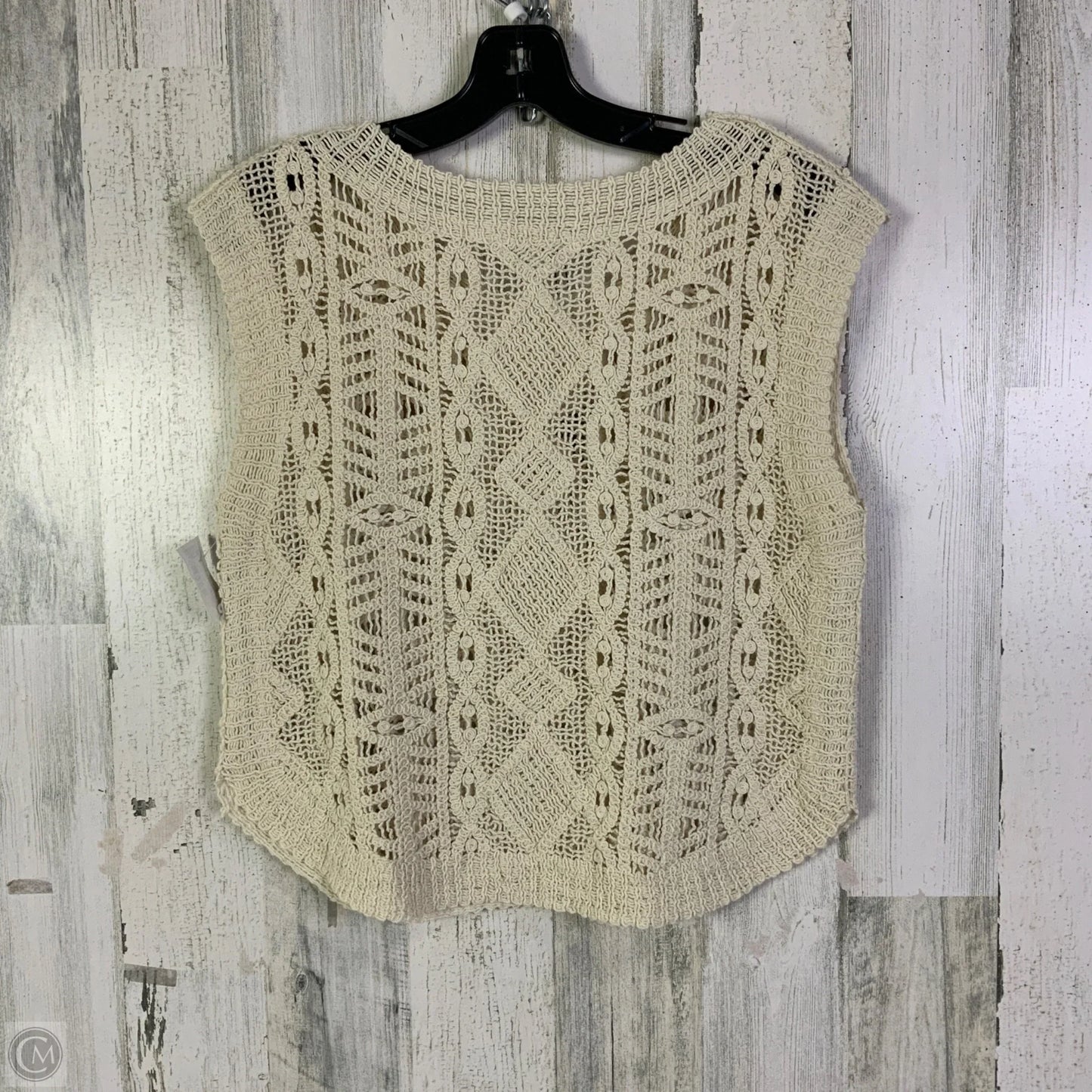 Vest Sweater By Z Supply In Cream, Size: S