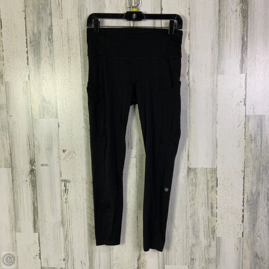 Athletic Leggings By Lululemon In Black, Size: 8
