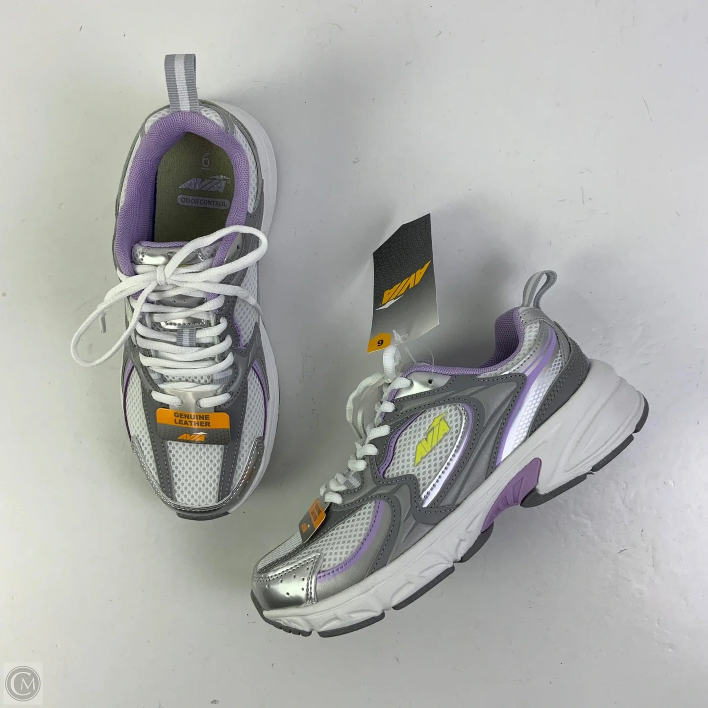 Shoes Athletic By Avia In Grey & Purple, Size: 6