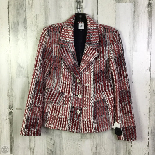 Blazer By Banana Republic In Blue & Red & White, Size: S