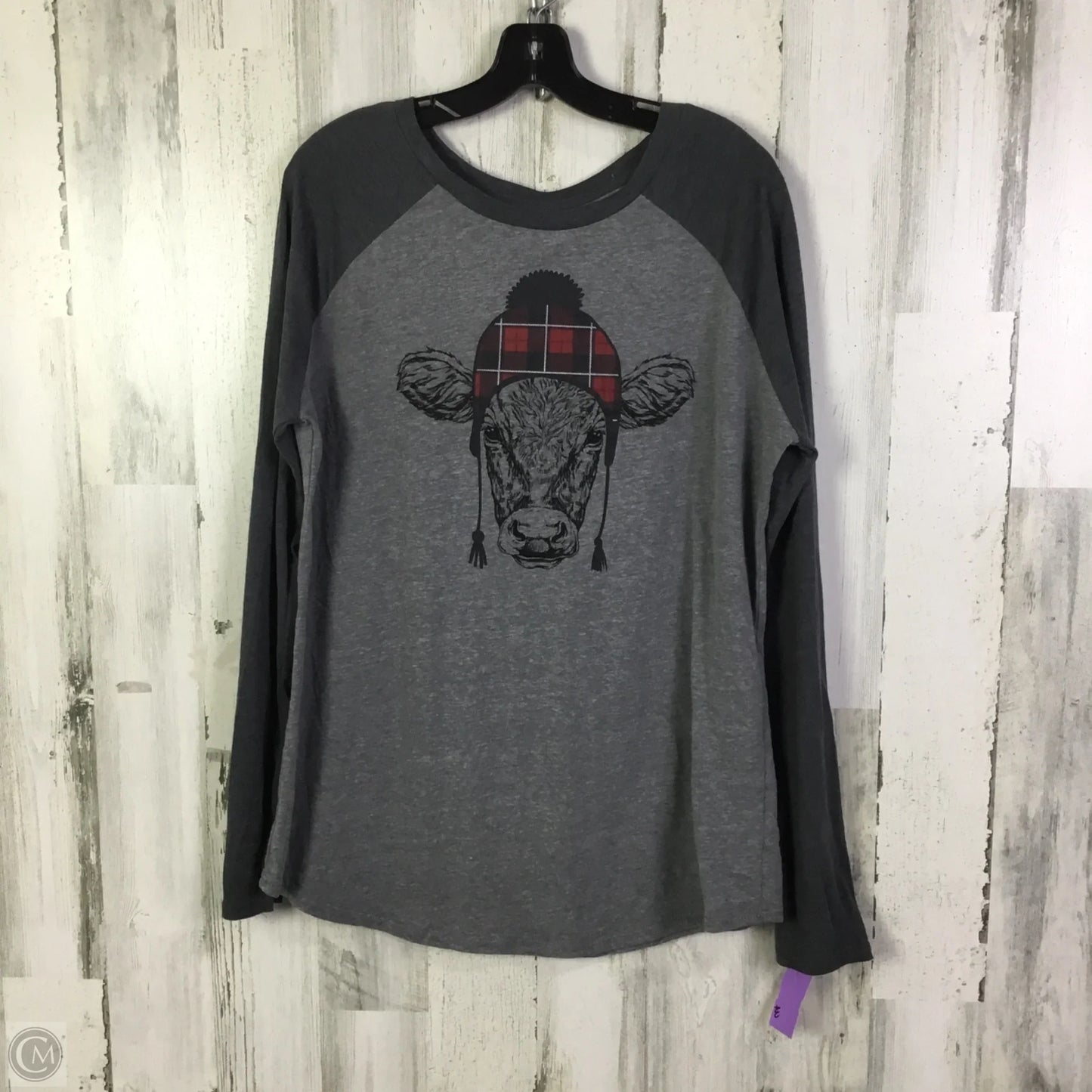 Pajamas 2pc By Cmf In Grey & Red, Size: 2x