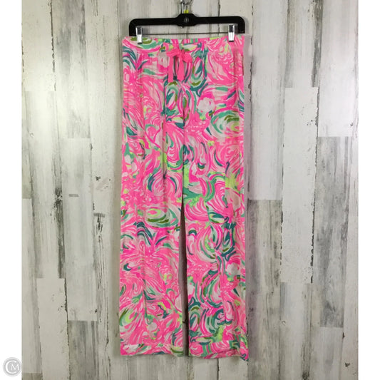Pants Designer By Lilly Pulitzer In Green & Pink, Size: S
